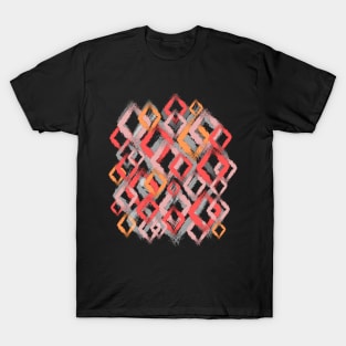 Diamond Pattern T-Shirt - Vibrant Colors T-Shirt